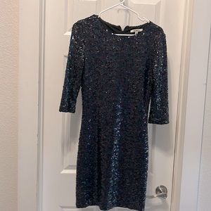Fitted sequin dress (S)